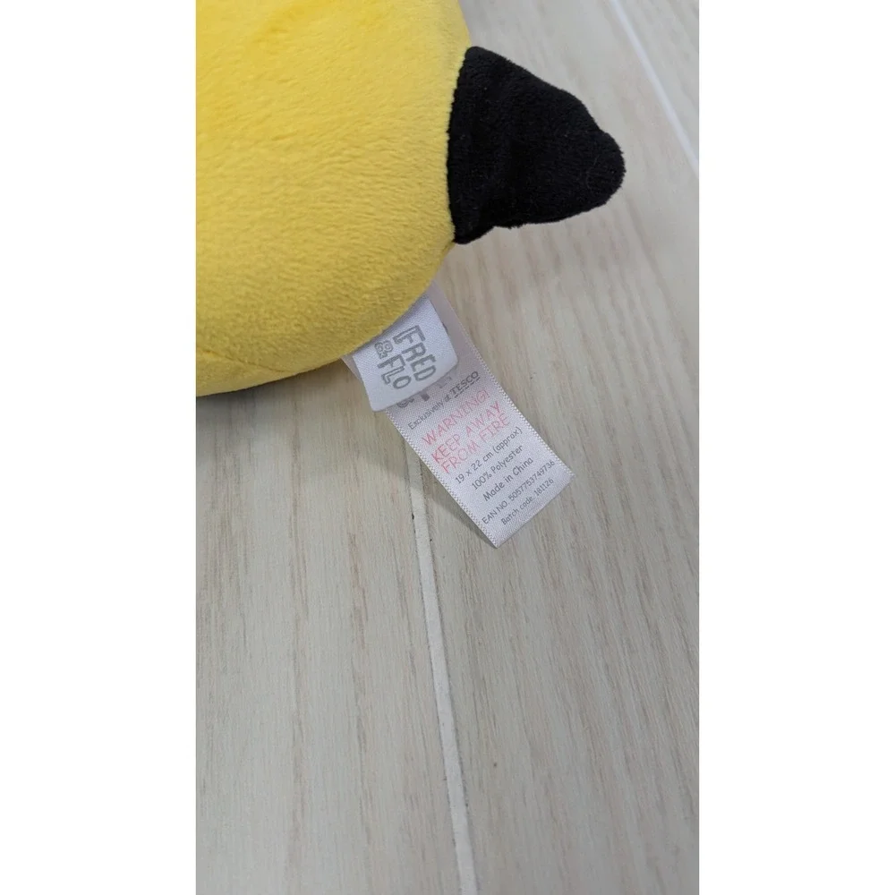 Fred & Flo Bumble Bee Squishy Plush Yellow Black Striped White Crinkle Wins